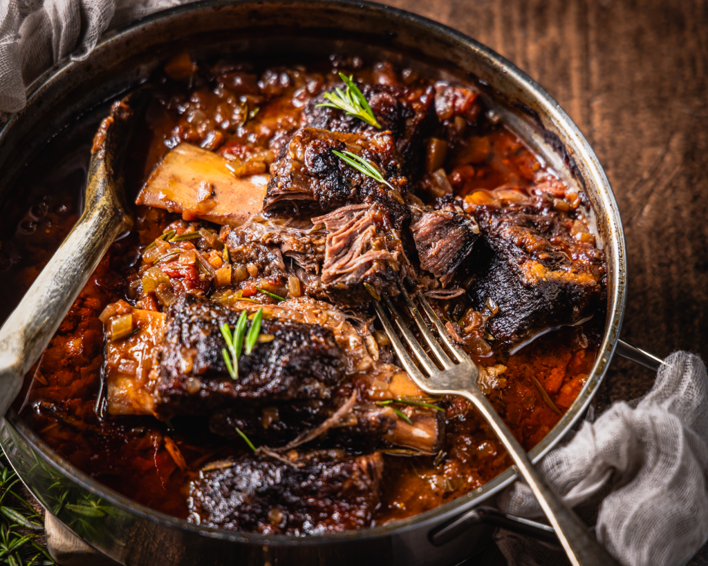 Short Rib Nz Slow-Braised Short Ribs in Red Wine & Tomato Sauce - First Light NZ