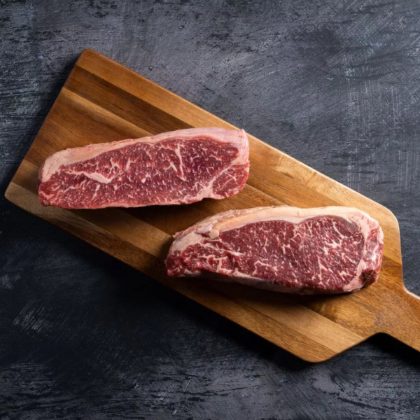 Wagyu NY Strip Steaks (MBS 6+)